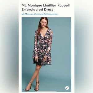 Monique lhullier x Anthropologie Dress